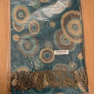 Blue multi color Pashmina